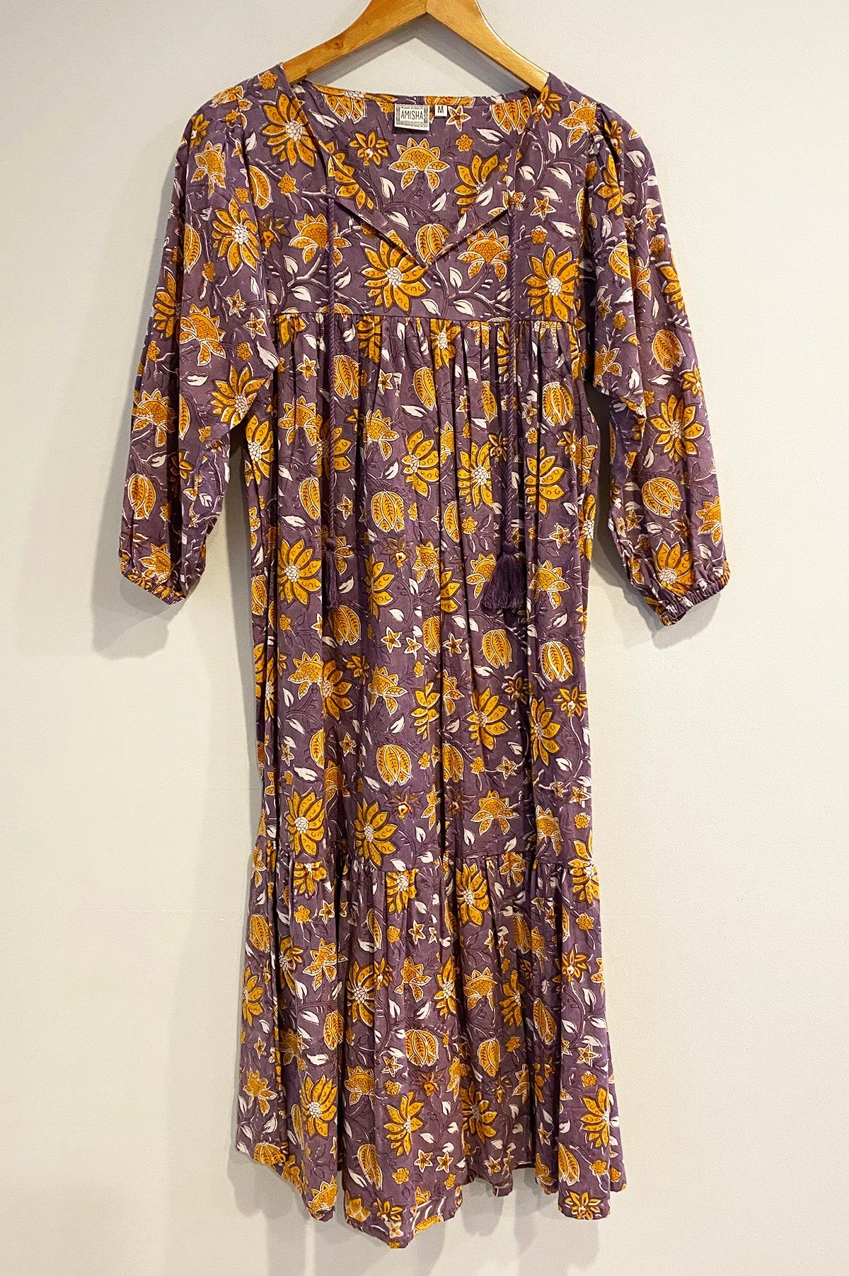 Meadow Dress | Grape Floral