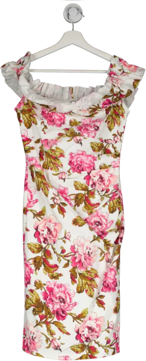 mellaris Pink Floral Print Dress UK 8