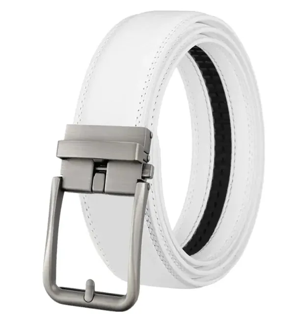 Men's Automatic Hollow Buckle Leather Belt