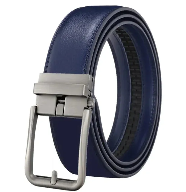 Men's Automatic Hollow Buckle Leather Belt