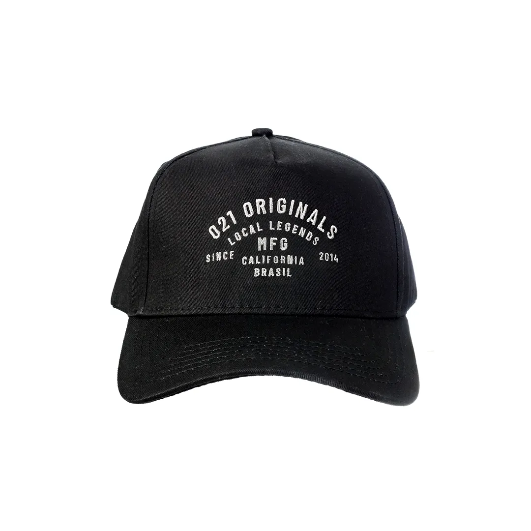 MFG A-FRAME SNAPBACK HAT - BLACK