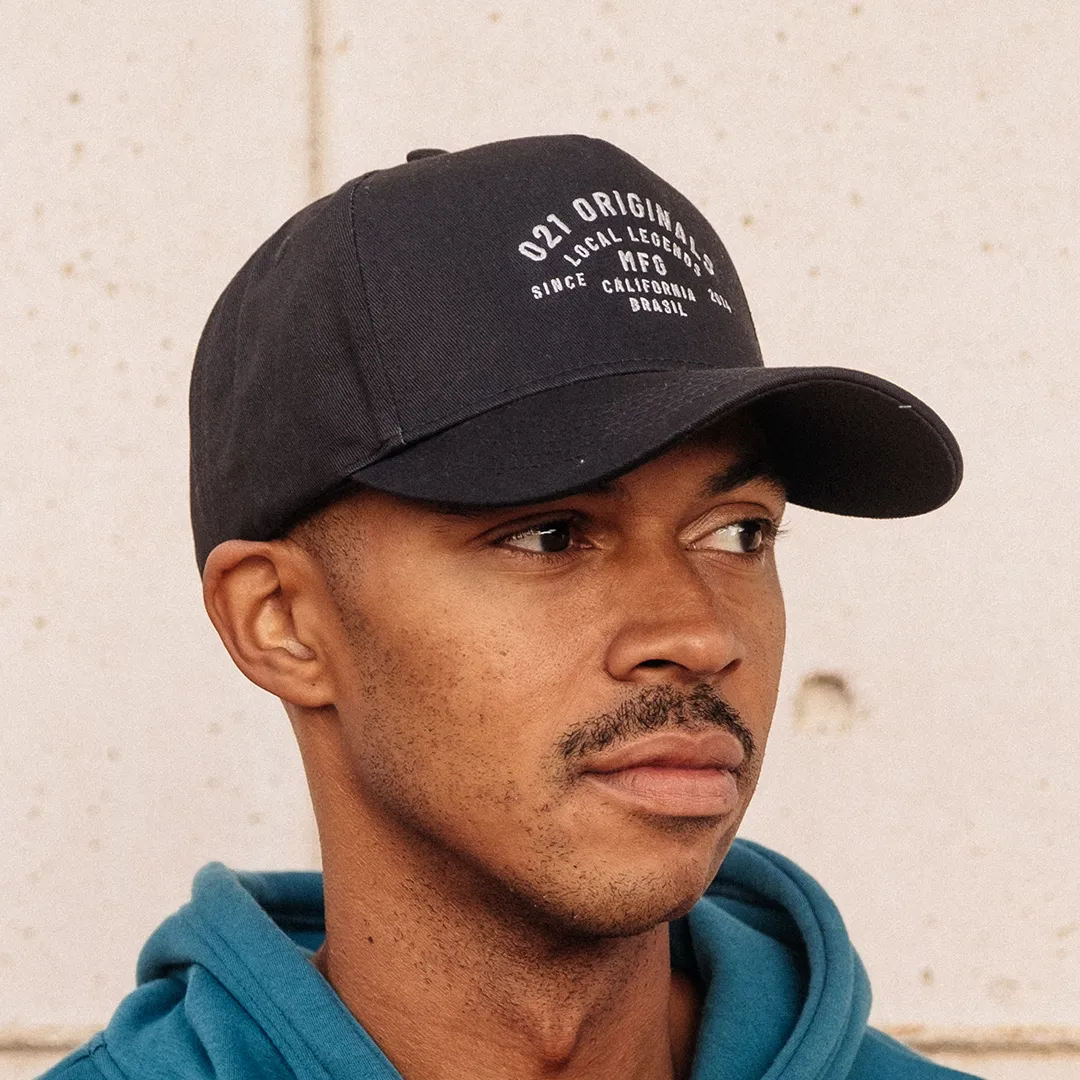 MFG A-FRAME SNAPBACK HAT - BLACK