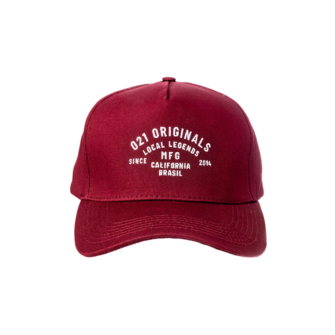 MFG A-FRAME SNAPBACK HAT - MAROON