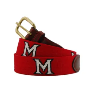 Miami University Needlepoint Belt