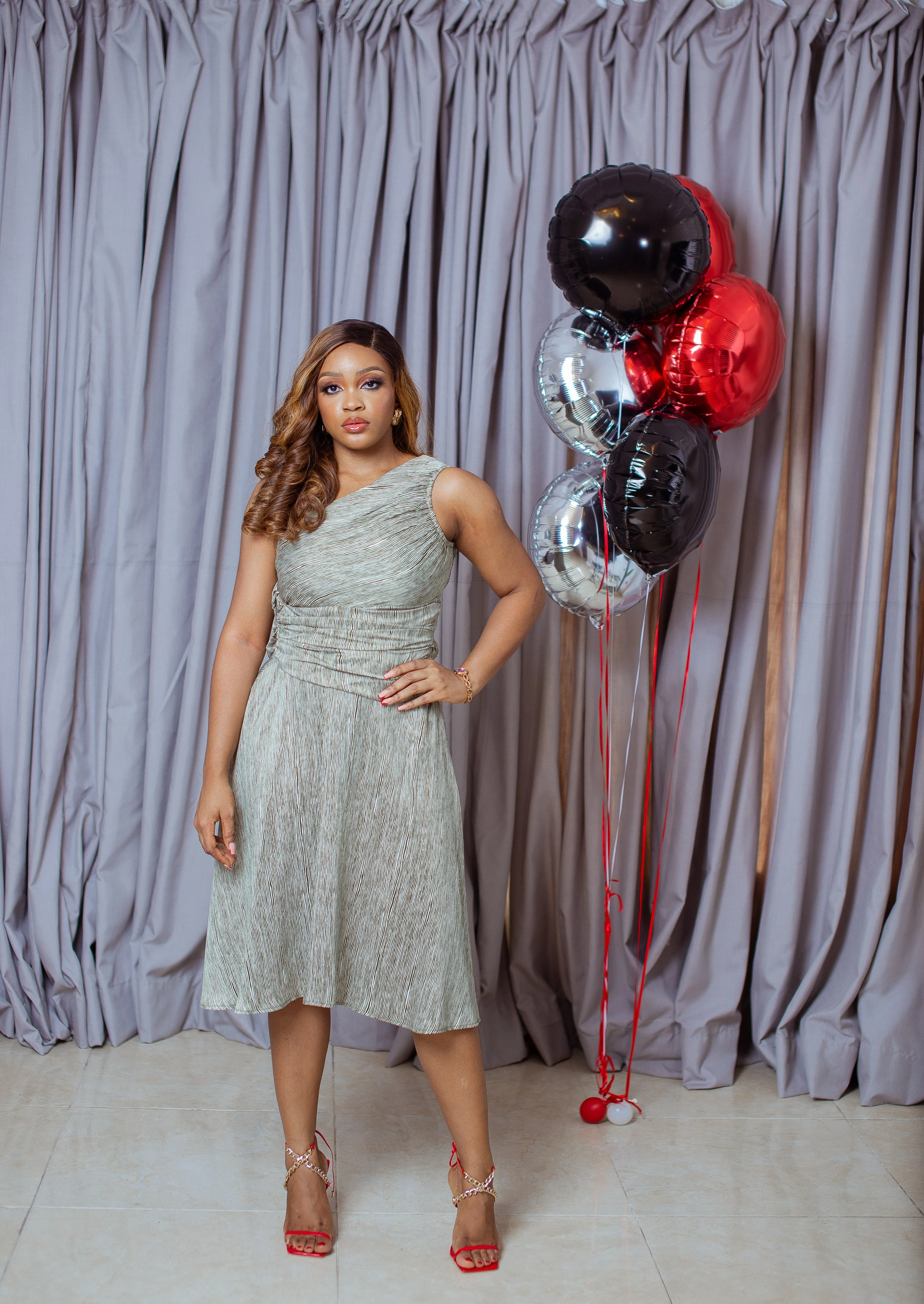 Midi Drape Dress