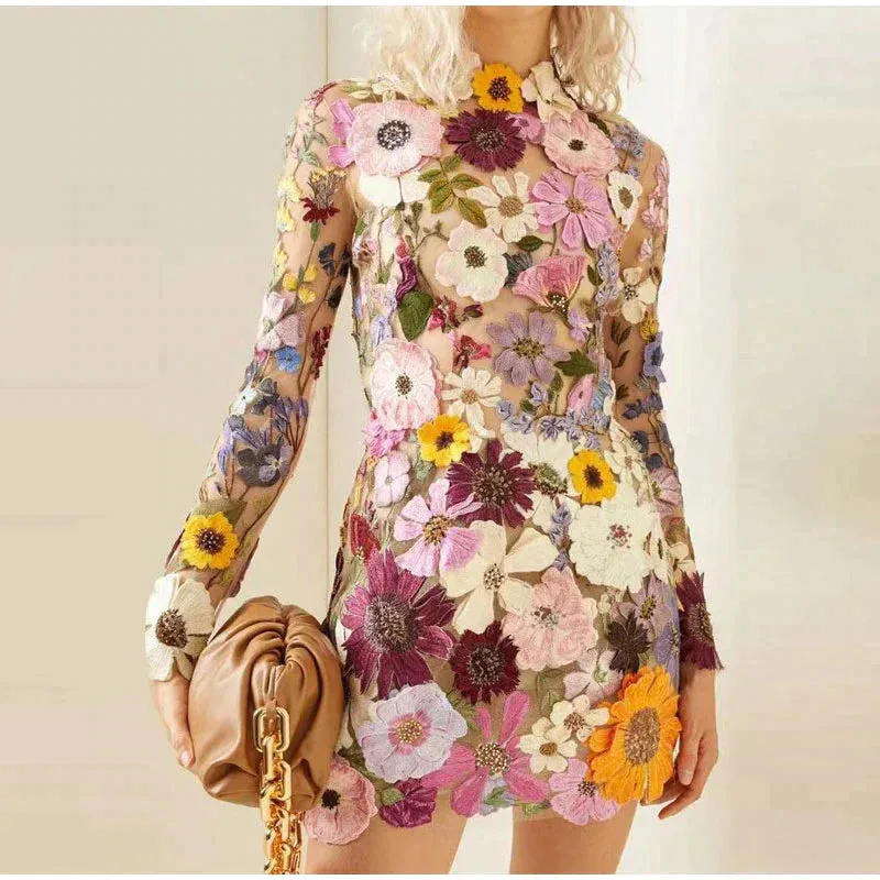 Mildred® | Floral Embroidery Cocktail Dress