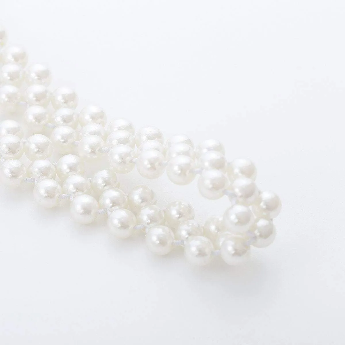 Minimalist Chic Silver Tone Crystal Inlaid Butterfly Beaded Pearl Waist Chain