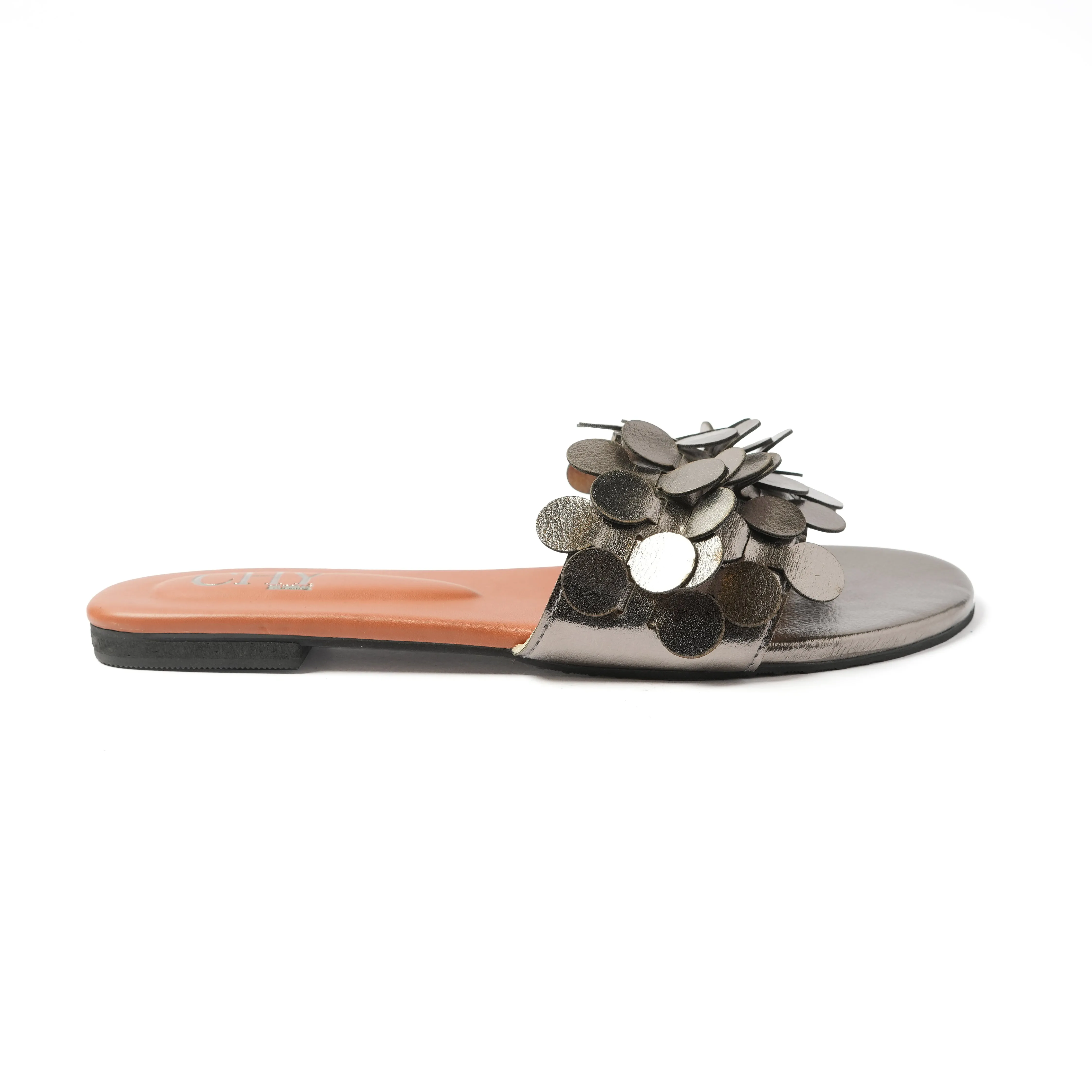 MINT GUNMETAL FLATS