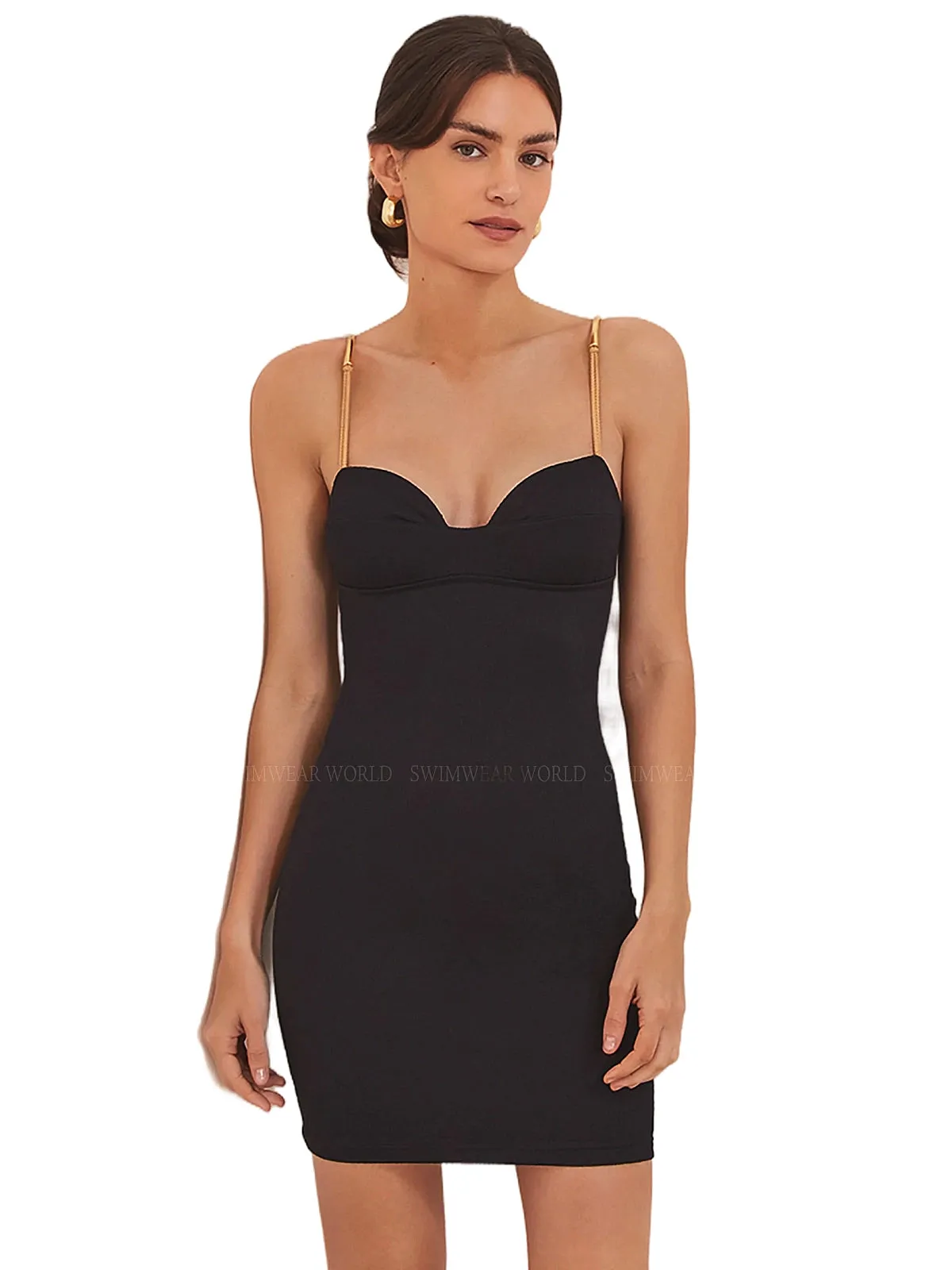 Misty Detail Mini Dress ::RET