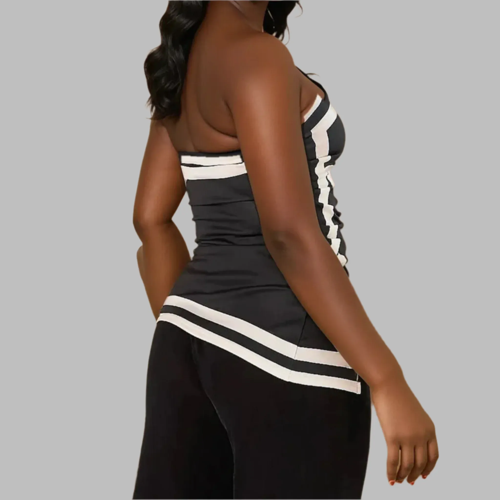 Monochrome Muse Scarf Top