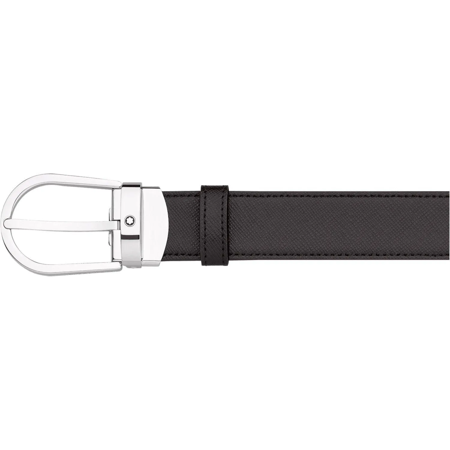 Montblanc Elegant Belt 30mm Food Food Adjustable Raversible Black/Marrone Sartorial 113834