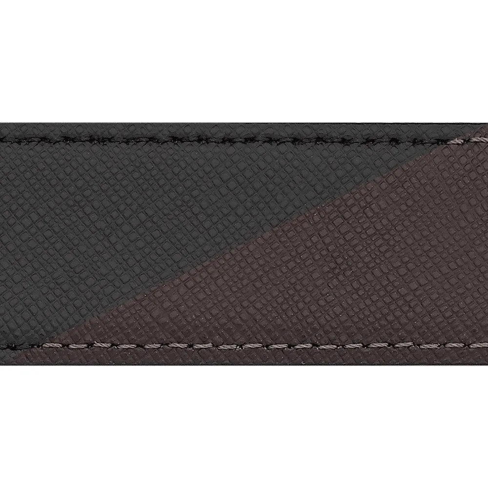 Montblanc Elegant Belt 30mm Food Food Adjustable Raversible Black/Marrone Sartorial 113834