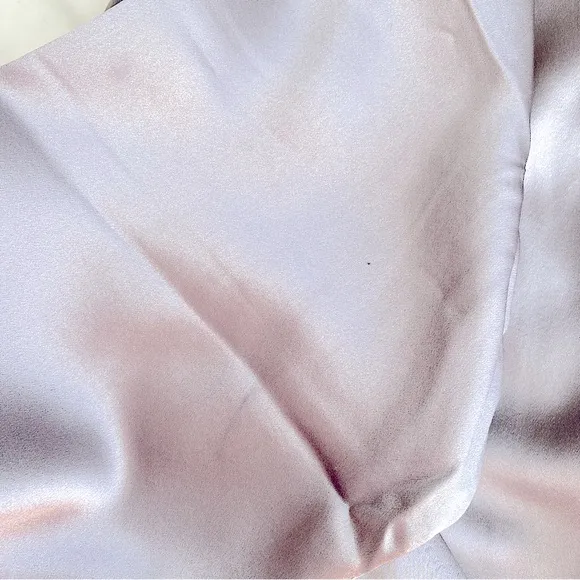 MULBERRY SILK WRAP PAJAMA TOP ROBE BED JACKET ELEGANT FEMININE Gray Black XL