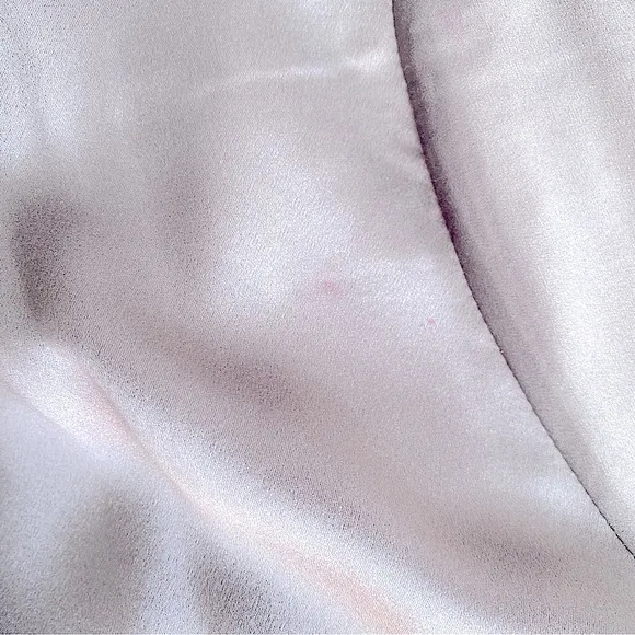 MULBERRY SILK WRAP PAJAMA TOP ROBE BED JACKET ELEGANT FEMININE Gray Black XL