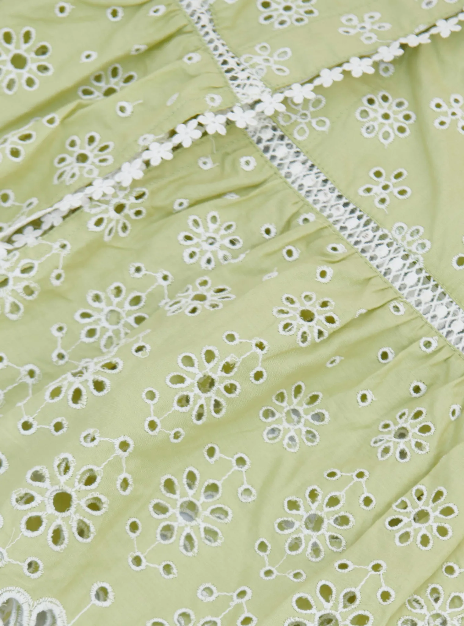 Mulmul Cotton Lillian Green Dress