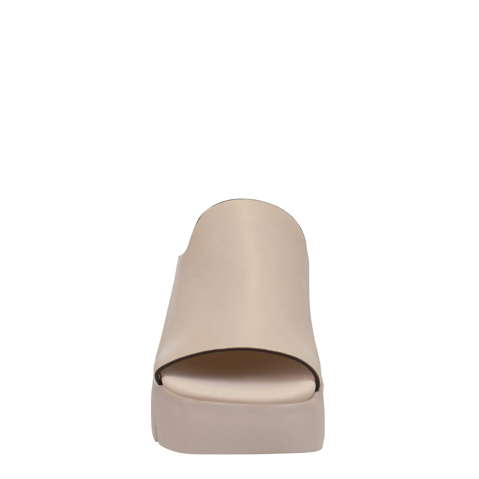 Naked Feet: DRIFT in BEIGE Platform Sandals
