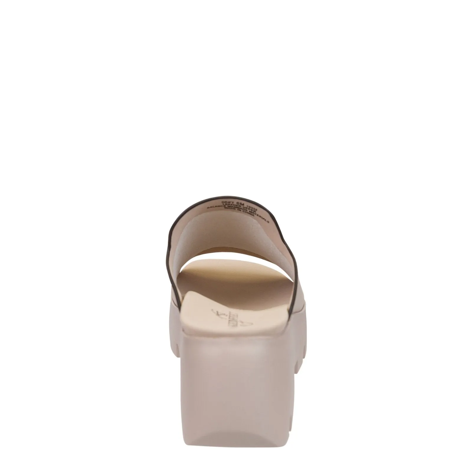 Naked Feet: DRIFT in BEIGE Platform Sandals