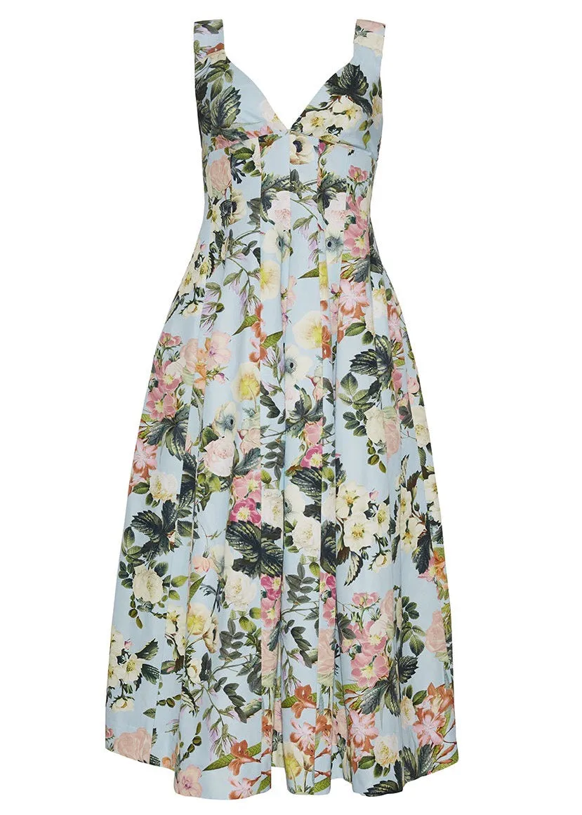 Naples Dress (Light Blue Kingston Floral)
