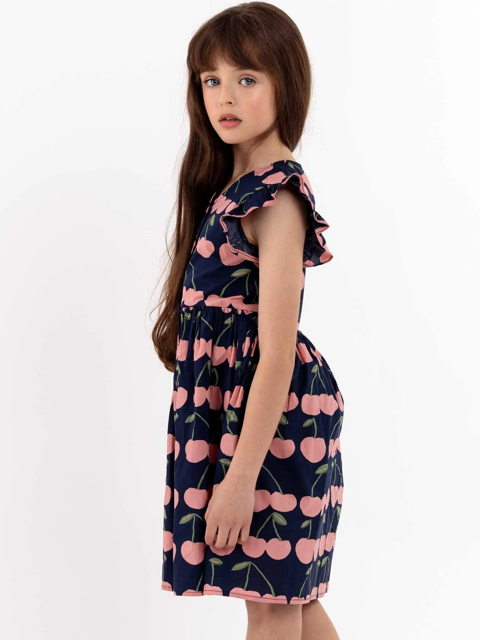 Navy Cherry Madison Dress