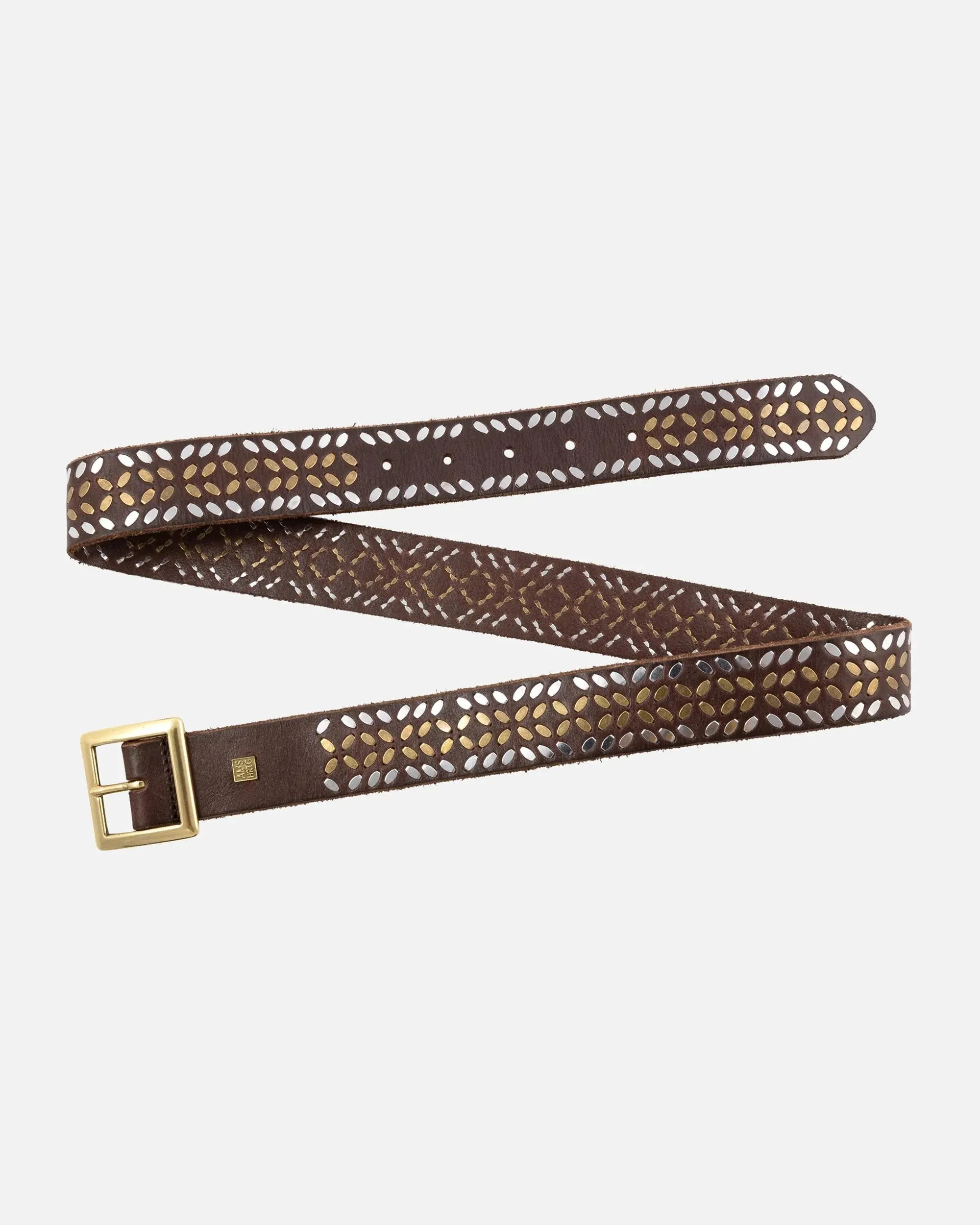 Naz Studded Leather Belt
