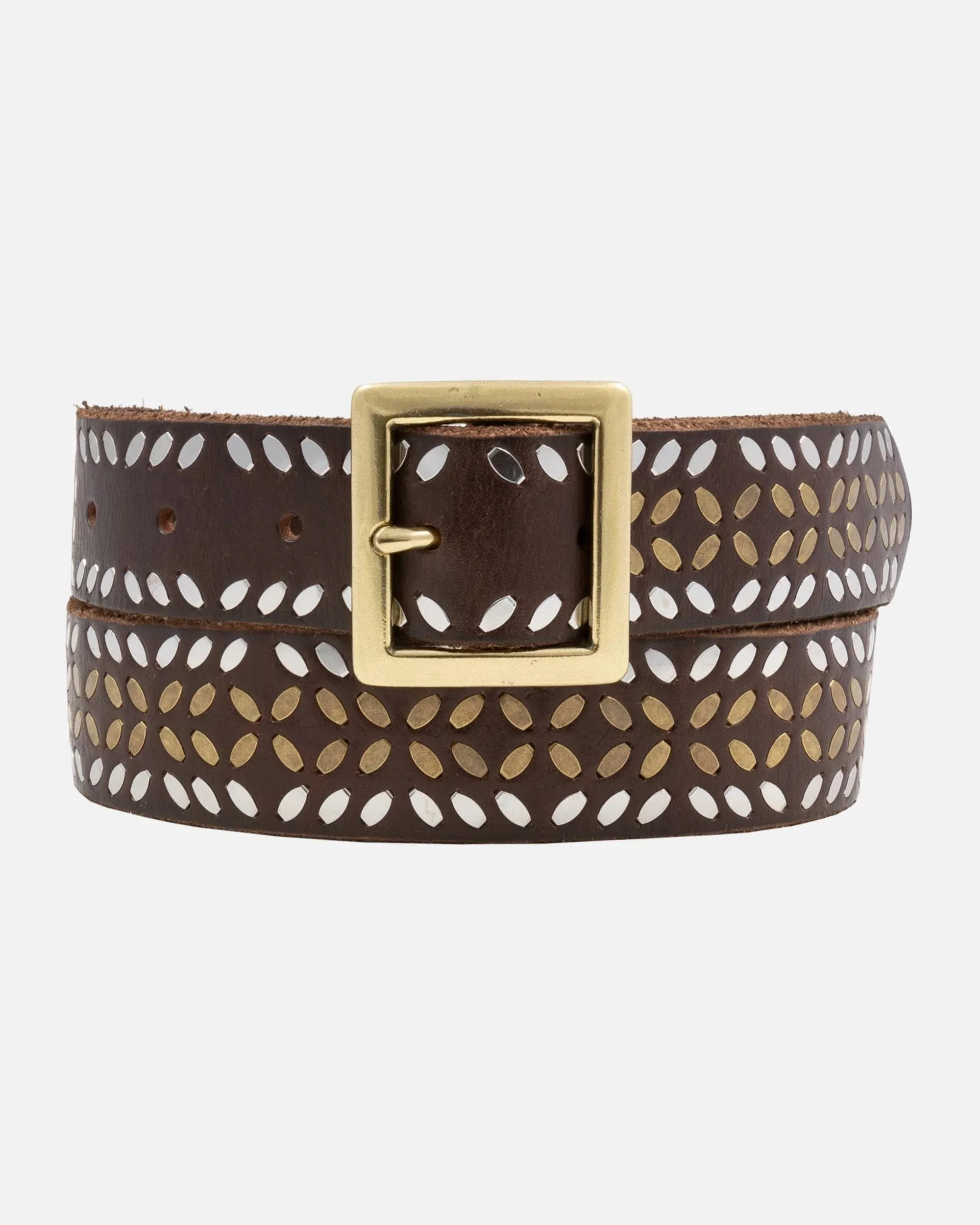 Naz Studded Leather Belt