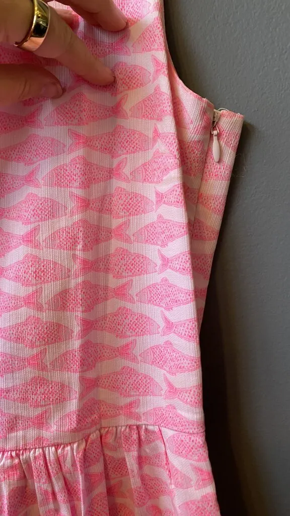 Neon Fish Fit Flare Dress