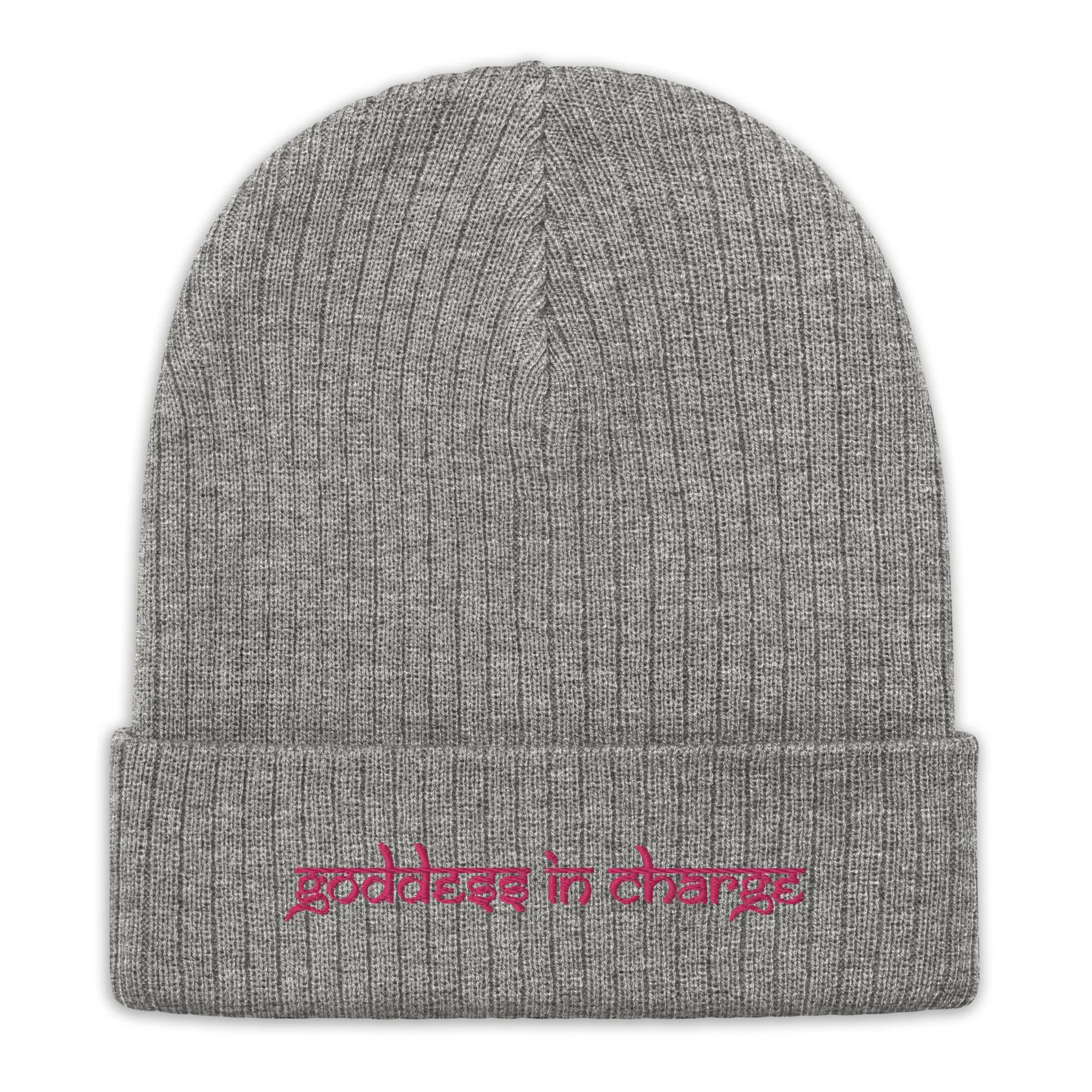 NEW! Goddess in Charge Ribbed Knit Beanie by Goddess Swag