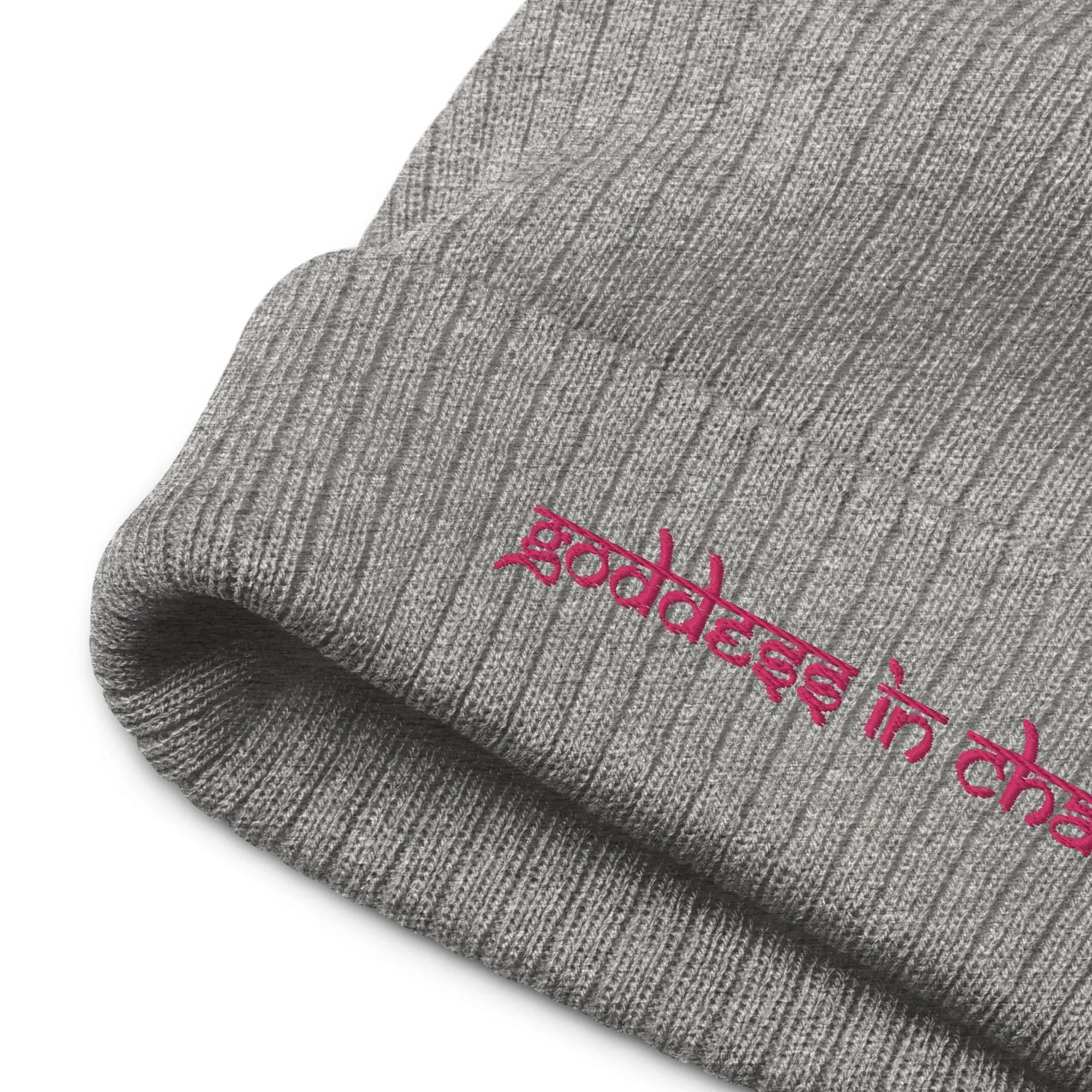 NEW! Goddess in Charge Ribbed Knit Beanie by Goddess Swag