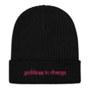 NEW! Goddess in Charge Ribbed Knit Beanie by Goddess Swag