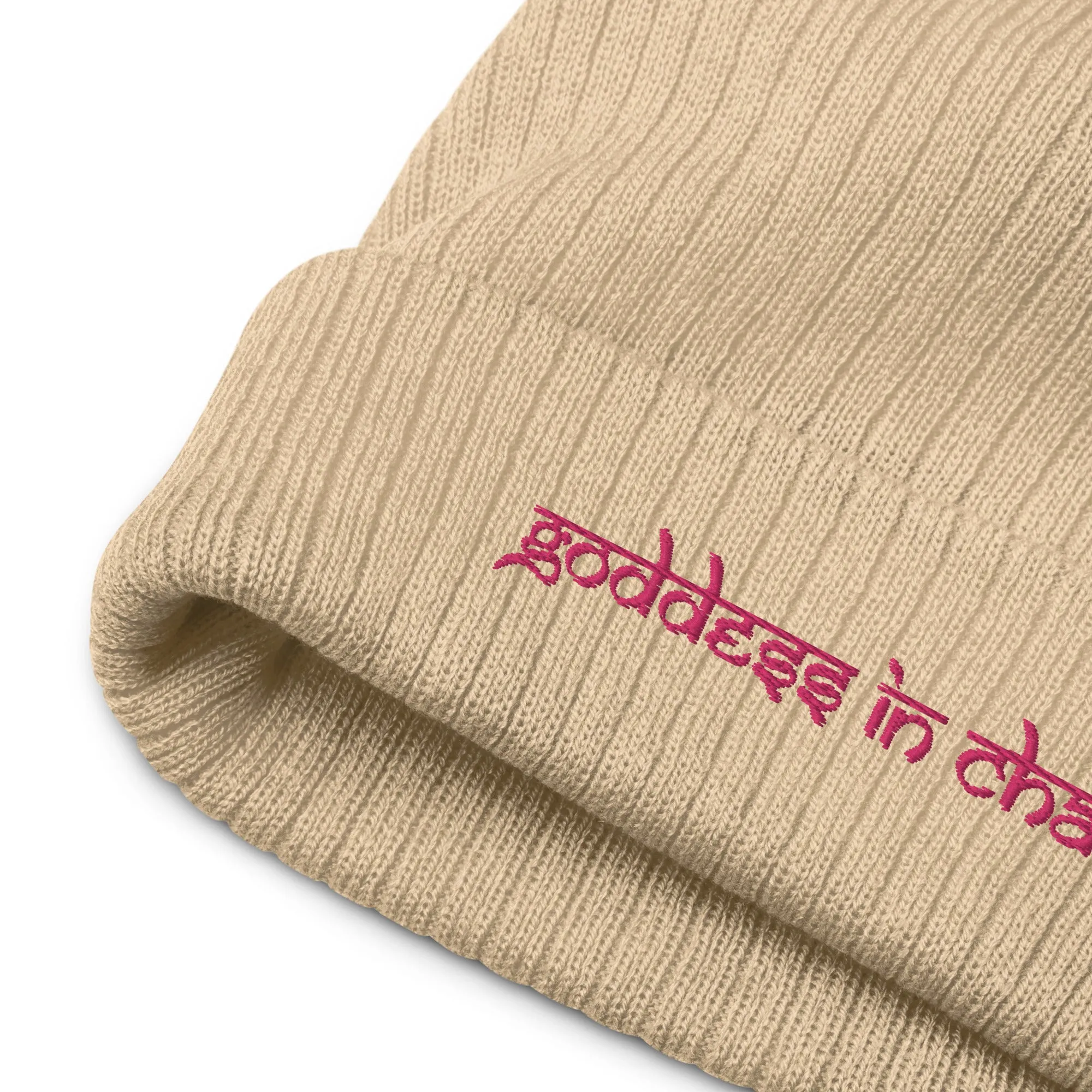 NEW! Goddess in Charge Ribbed Knit Beanie by Goddess Swag