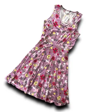 Nicki - Mauve Red Yellow Floral