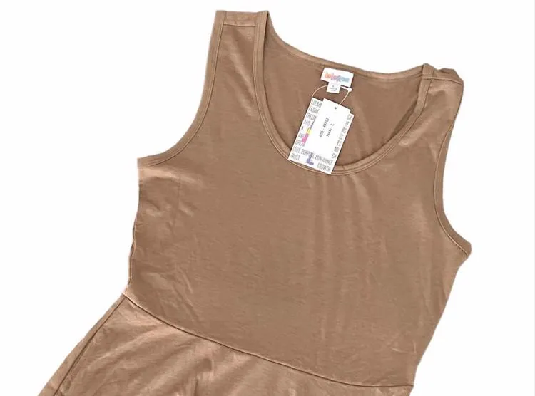 Nicki - Solid Pale Brown
