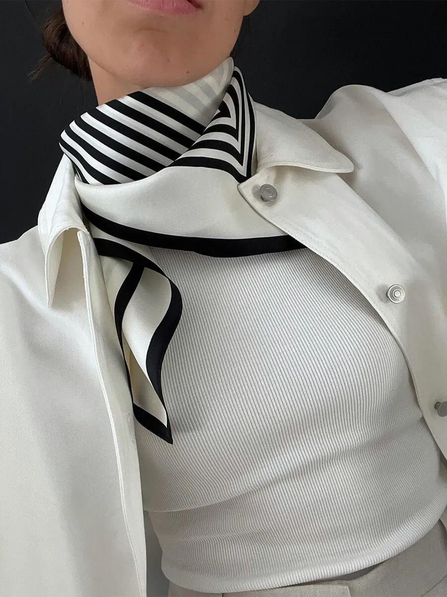 No. 1 - Cream & Black - 65cm