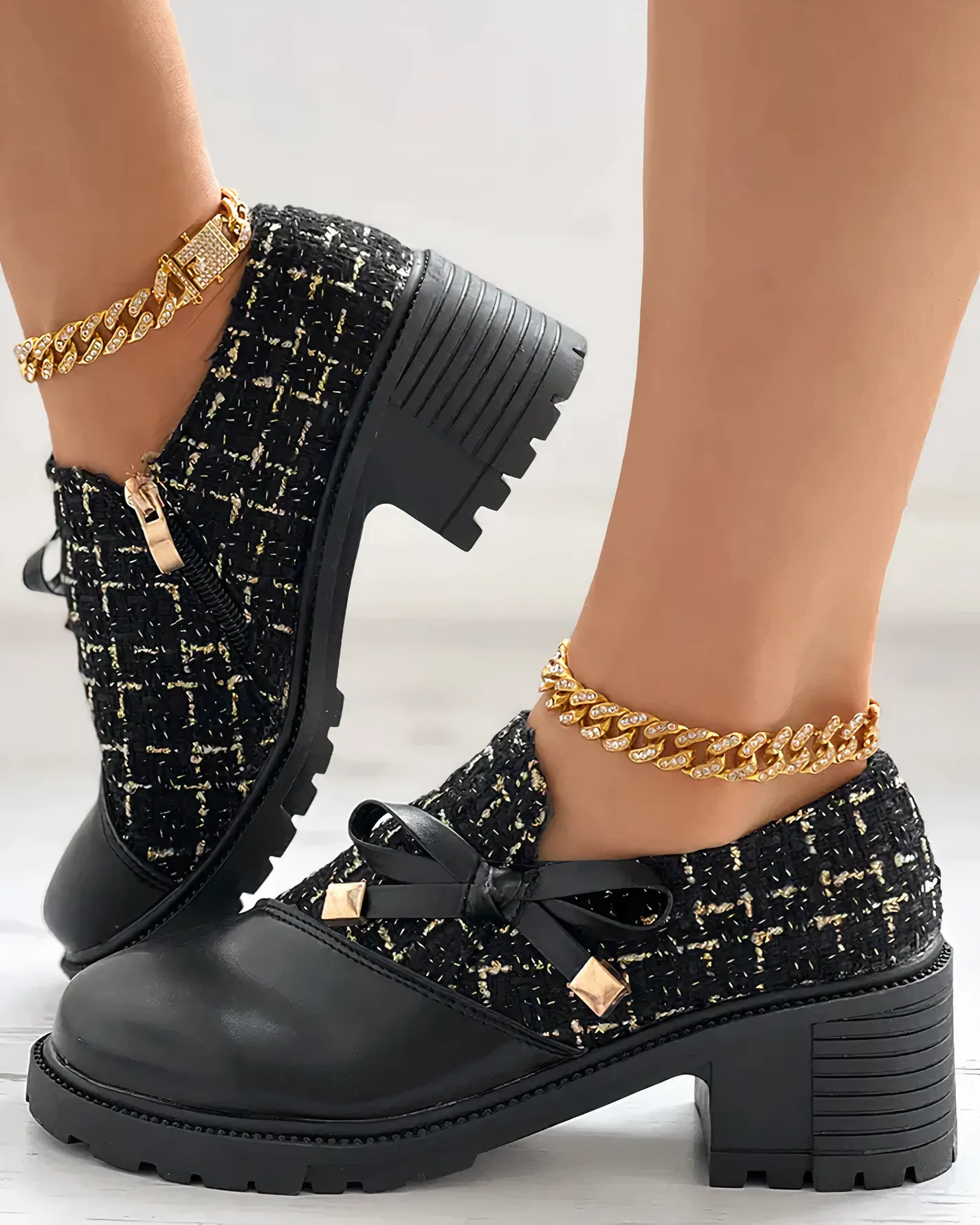 Norma® | Stylish Thick Heels With Lace
