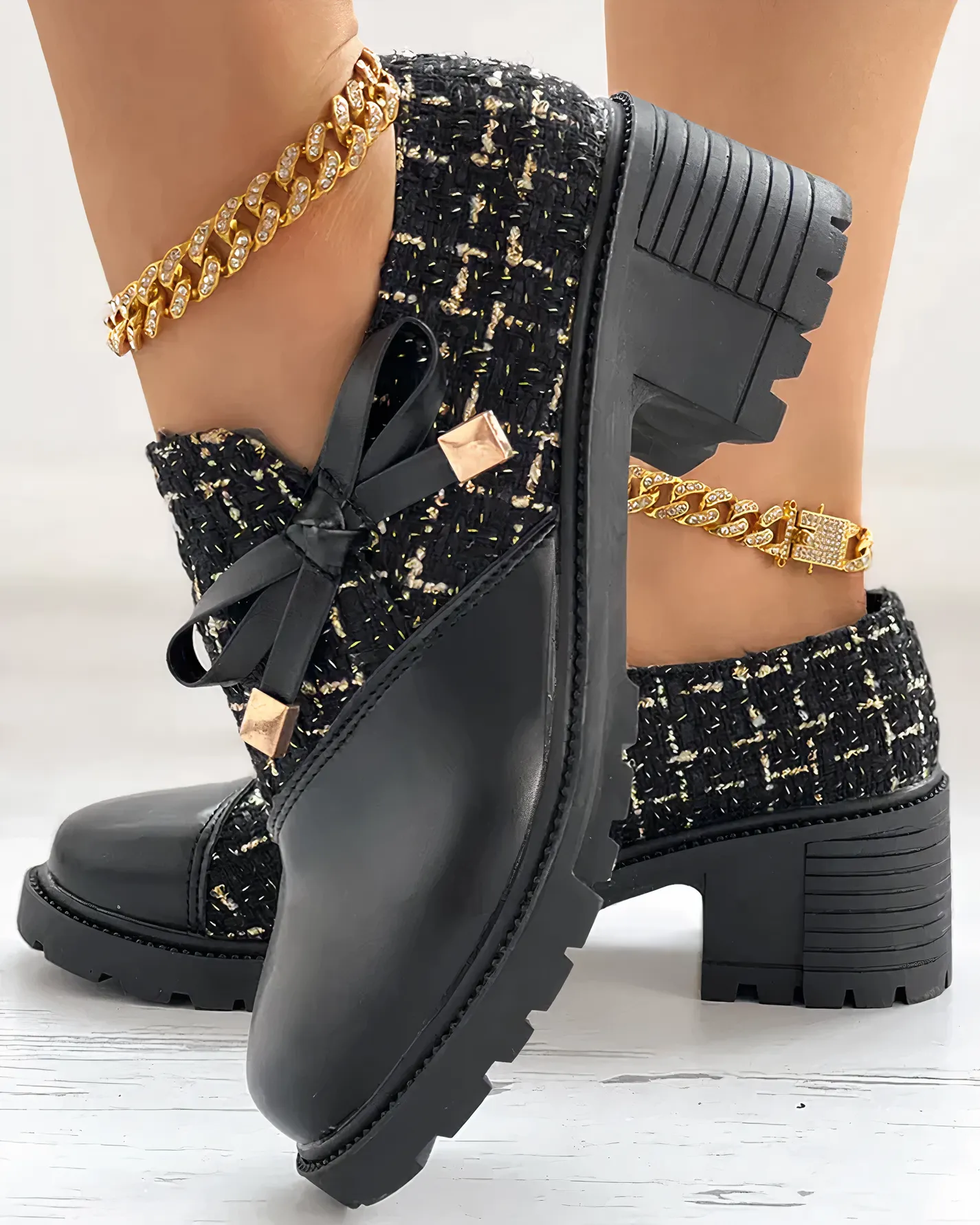 Norma® | Stylish Thick Heels With Lace