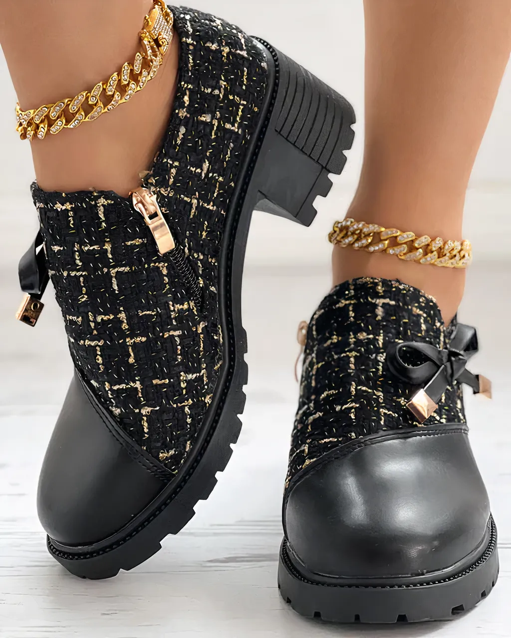 Norma® | Stylish Thick Heels With Lace