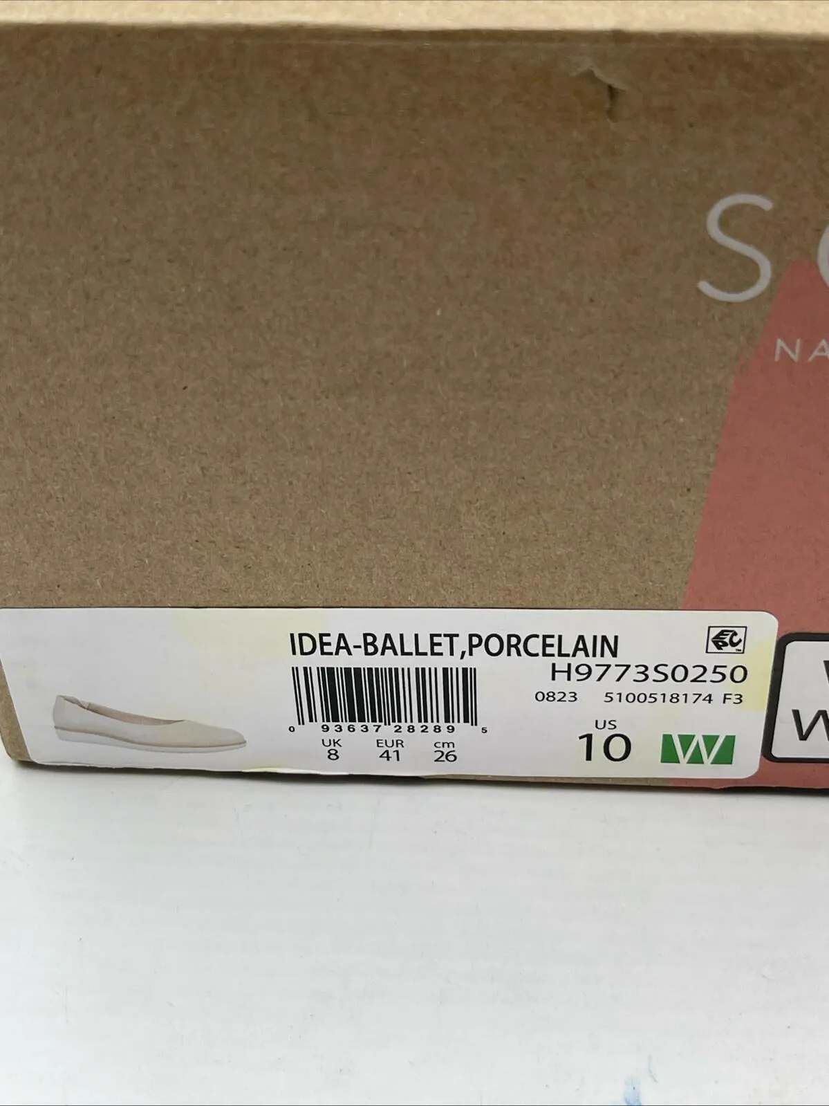 NWB SOUL Naturalizer Women's Idea Ballet Flats White Size 10W