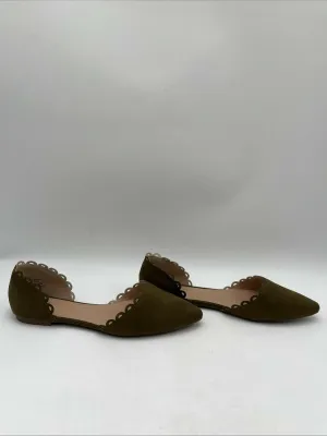 NWOB Journee Collection Women's Jezlin Flats Green Size 10 - Like New