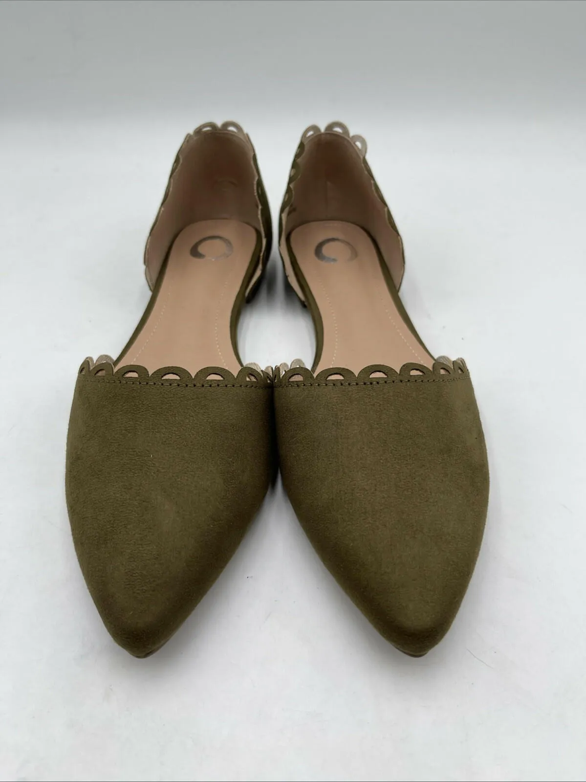 NWOB Journee Collection Women's Jezlin Flats Green Size 10 - Like New