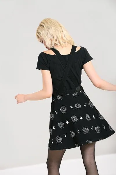 Oculus Pinafore Dress - Black -