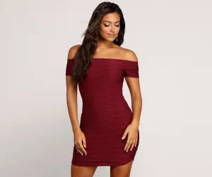 Off The Stylish Charts Mini Dress