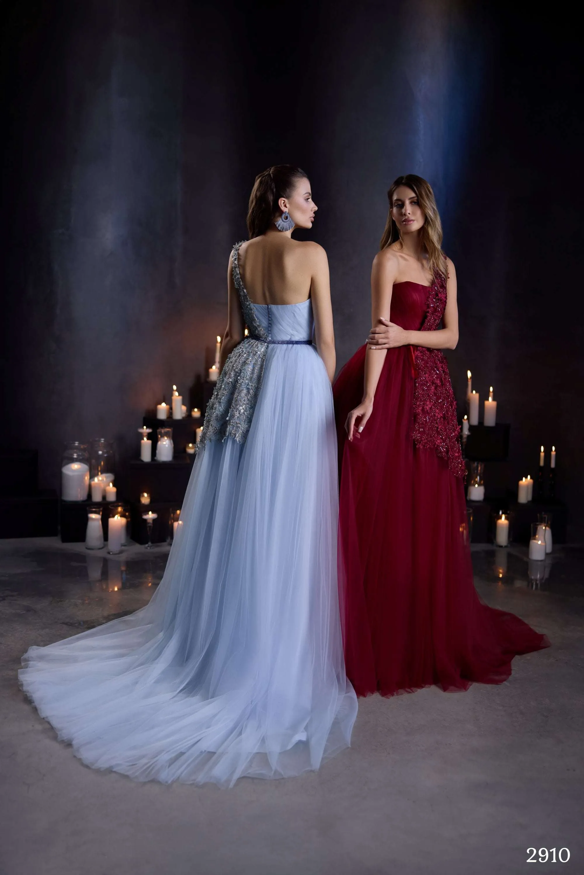 One shoulder formal dress long | Fancy evening gowns | KatrinFAVOR