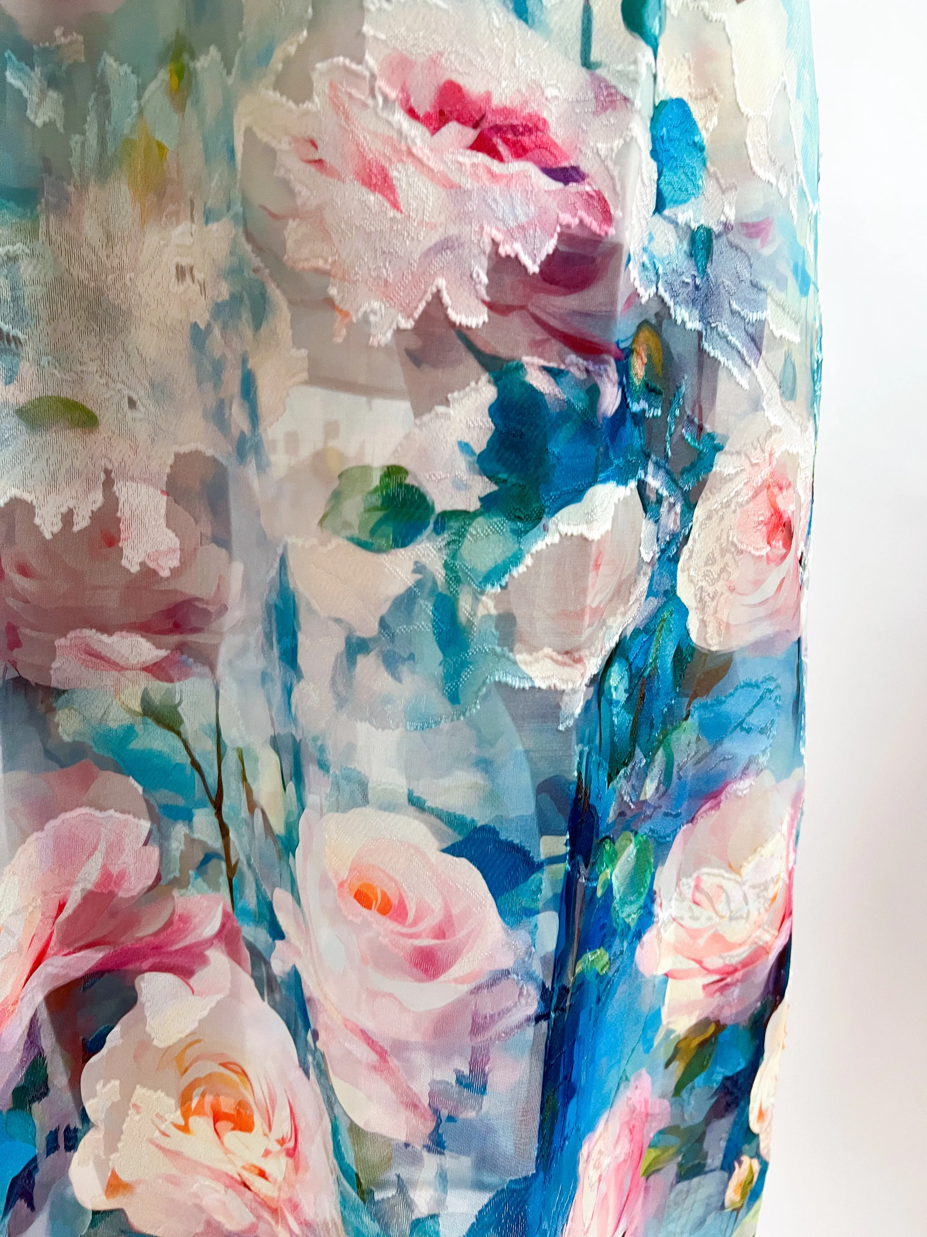 One Shoulder Painted Garden Dress