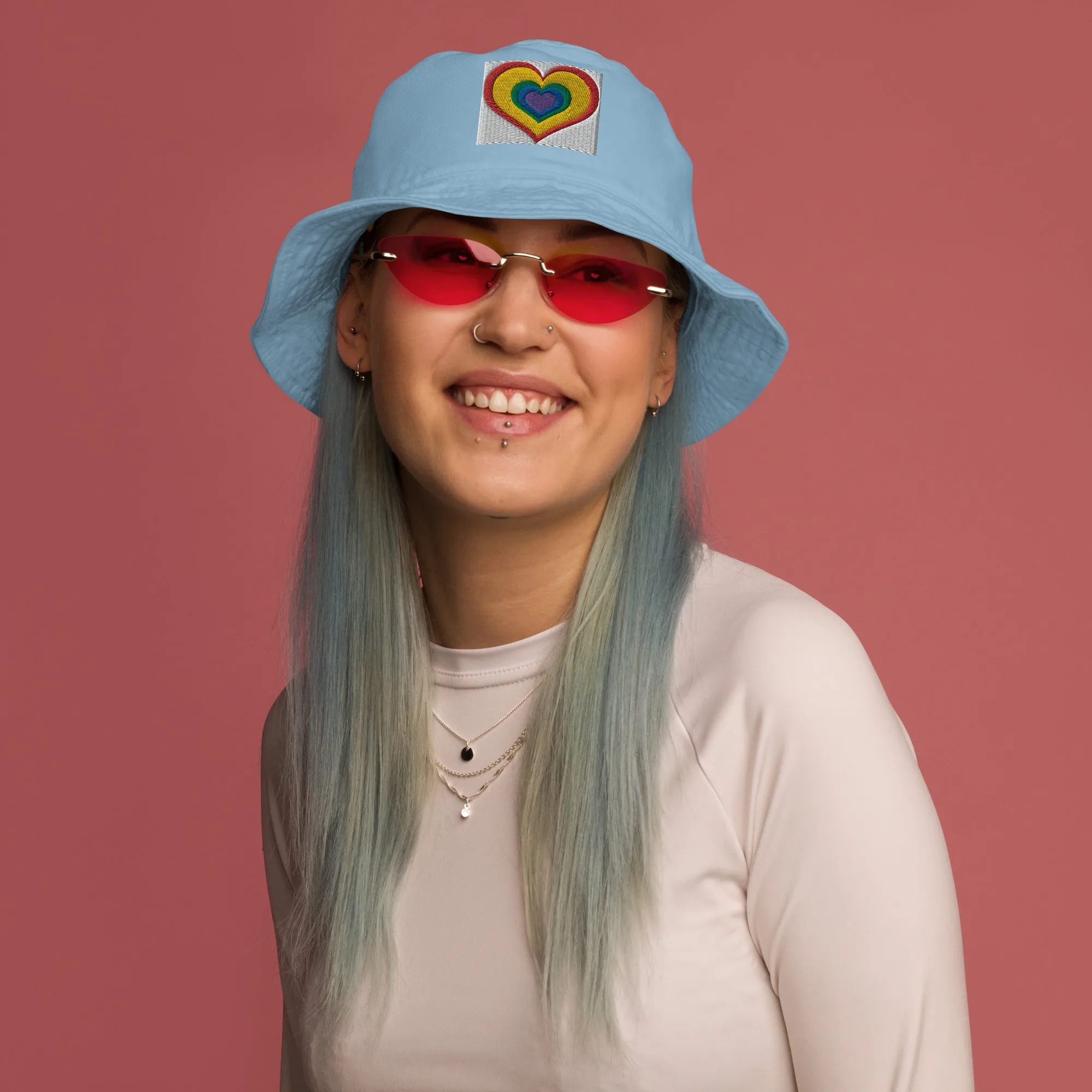Organic bucket hat, Customized Hat, Freedom Hat, Embroidered Hat