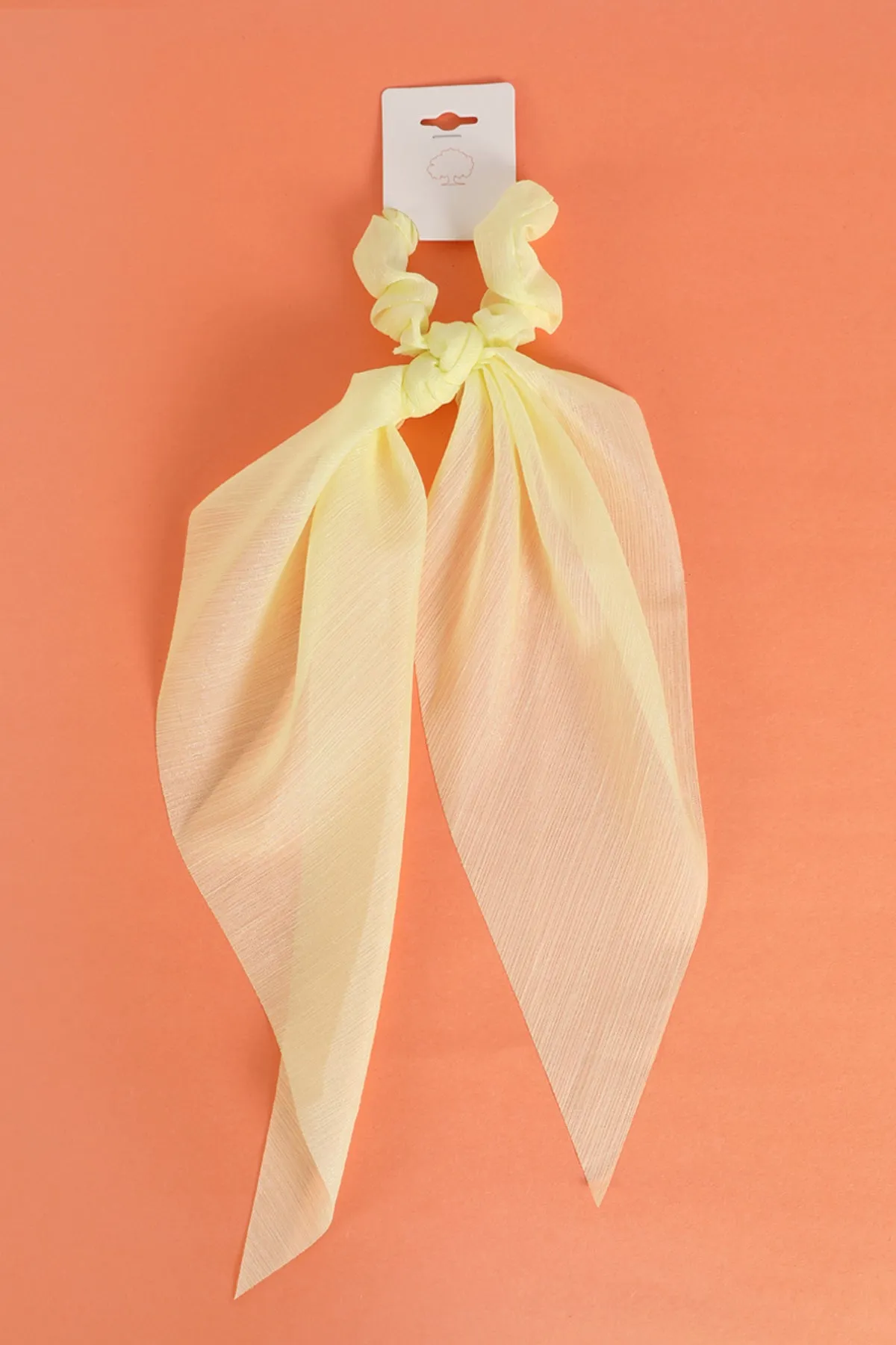 ORGANZA PLAIN SCRUNCHIE SCARF HAIR ACCESSORIES