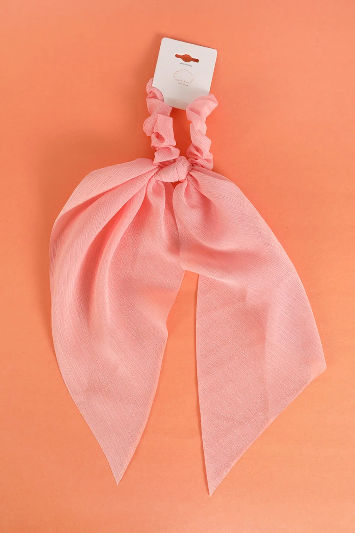 ORGANZA PLAIN SCRUNCHIE SCARF HAIR ACCESSORIES