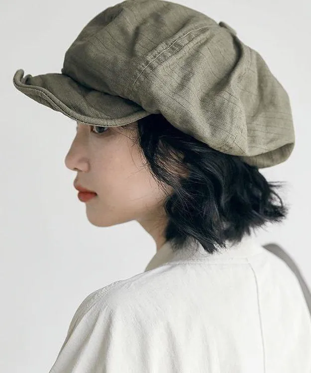 Original Design Green Stylish Patchwork Beret Hat G184