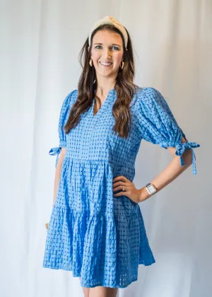 Out of the Blue Checkered Dress