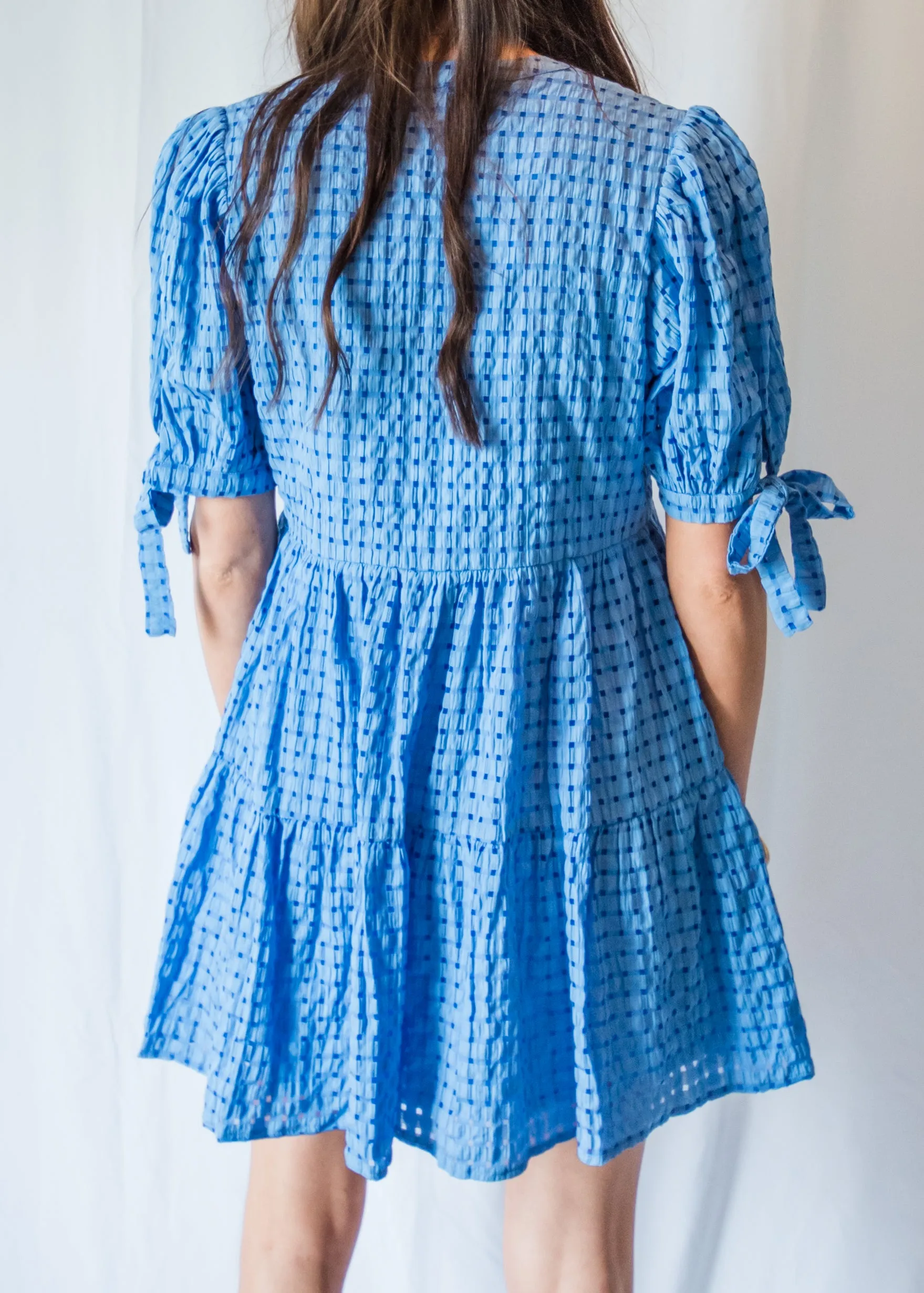 Out of the Blue Checkered Dress