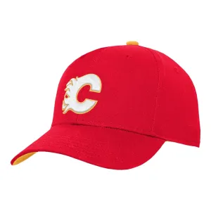 Outer Stuff NHL Precurve Youth Snapback Hat - Calgary Flames